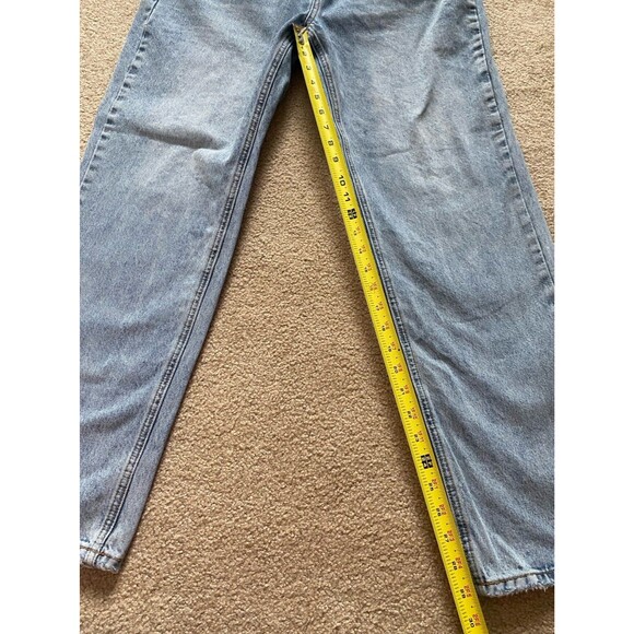 Princess Polly Holly Blue Cross Asymmetrical Straight Jeans Size US 8 Denim - Picture 9 of 12